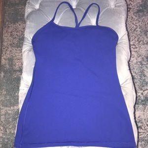 Lululemon Blue 8 Power Y Tank Size 8